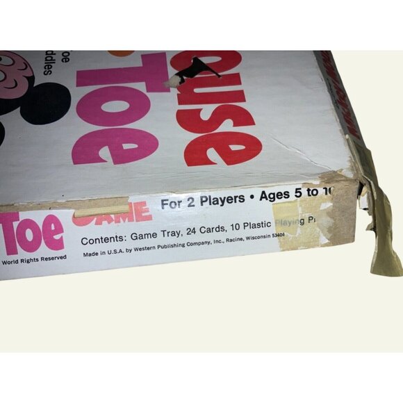 Walt Disney Mickey Mouse Tic-Tac-Toe Vintage Game Replacement Pieces - Picture 9 of 10